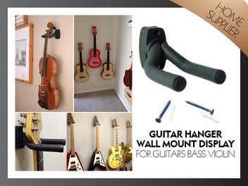 <b>Guitar Hanger</b> Wall Mount Display Guitar Violin - 396010269