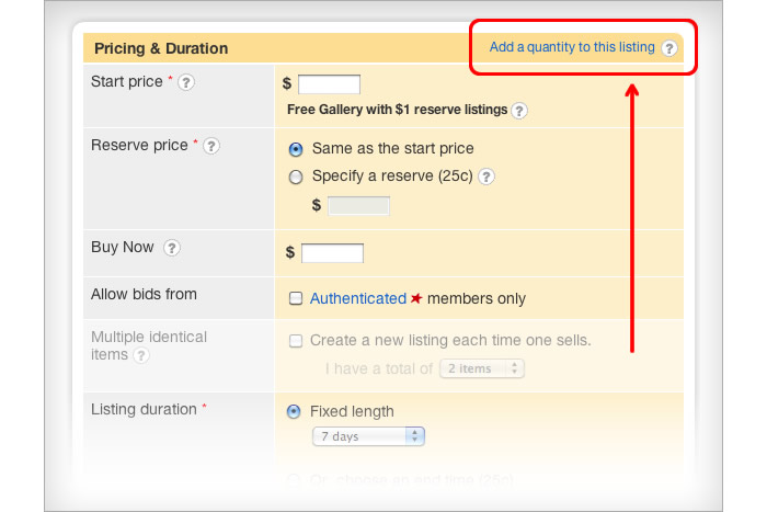 When listing, choose 'Add a quantity to this listing' when you have one or more of the same item