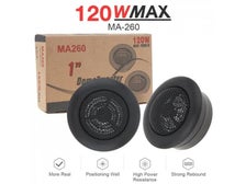 China, International Closes: Sat, 2 Aug 2pcs 120W 12V Mini Dome Tweeter Speakers High Efficiency Loudspeaker Audio Auto NZ Customer Support, 50000+ Positive Feedbacks $3.99 shipping nationwide Expected delivery in 8-15 business days Buy Now $32.80 $26.94 