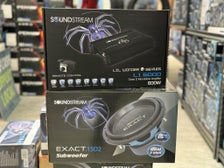New Plymouth, Taranaki Closes: Mon, 4 Aug SOUNDSTREAM 15&quot; SUBWOOFER - EXACT.15D2 + 1x L1.600D MONO BLOCK AMP Shipping from $45.00 Buy Now $1,398 $745.00  			