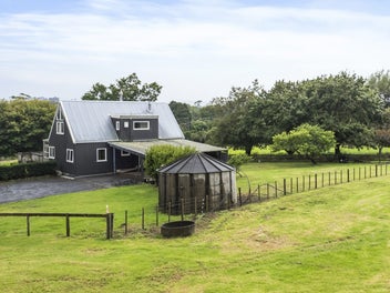 6 acres, character house, huge shed