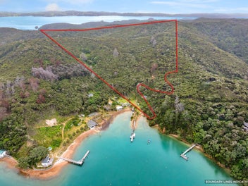 Kawau's largest coastal settlement block for sale