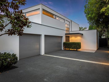 Polished and private with triple car garaging