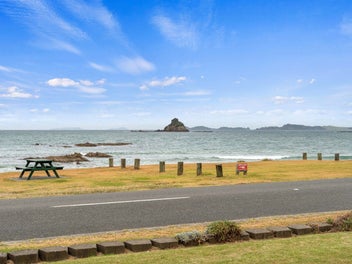 Right beside the seaside.
