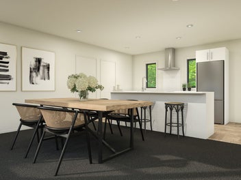 Four Bedroom home with a large flat section