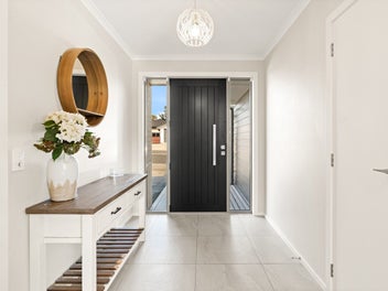 Modern on an elevated corner site