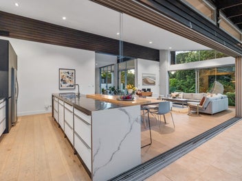 Designer home with style and scenic tranquility