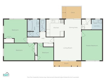 Private 3 bedroom property with TWO living spaces.