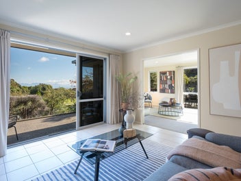 Tranquil Stylish Living with Water Views