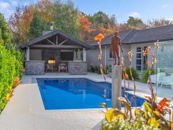Rendered Brick Luxury | Resort-Style Elegance