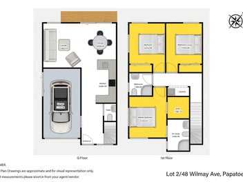 2 bedrooms + 2 lounge