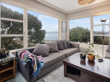 Sunny Home and Income, drive on with views