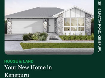 New Build. Standalone. Kenepuru. From $929,342