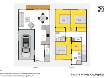 Option for 3 bedrooms or 2 bedrooms + 2 lounge