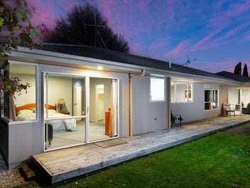 Generous home and very manageable site