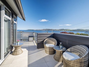 Spectacular elevated Lake Taupo panorama