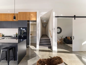 Family living with designer touches