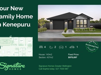 New Build. Standalone. Kenepuru. From $970,697