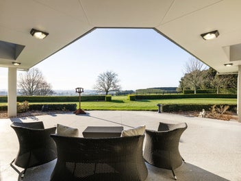 Elevated Home & Views, Concrete Panel Construction