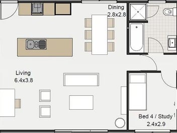 Modern 4-bedroom 2-bathroom Keith Hay Home