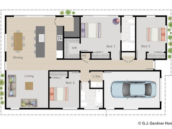 Modern 3 Bedroom Home with Double Garage