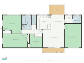 Private 3 Bedroom Property with TWO Living Spaces
