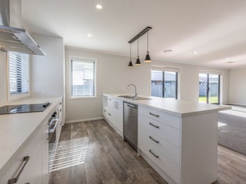 Modern, brick four bedroom home