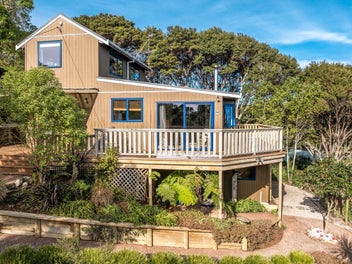 Light-filled living with sea views