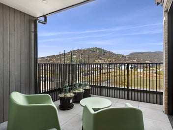 Apartment living with mountain outlook