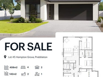 New 4-Bedroom Home in Prebbleton, 5% deposit
