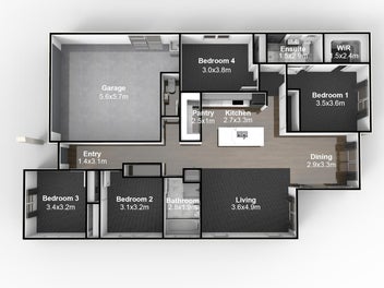 Double Garage living on Lake Reserve