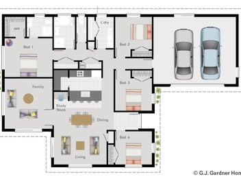 Lovely rural views plus garage with workshop