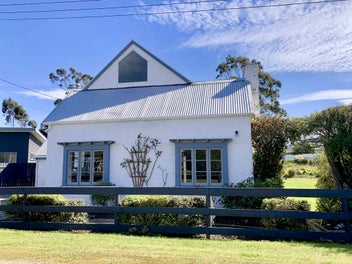 Large home and section - one block from the beach!