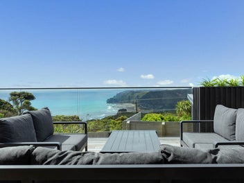 Epic Views. Epic Deck. Epic Piha Living.