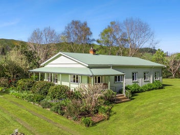 Family home, flat land and sheds