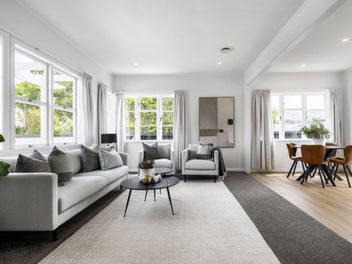 Sunny and spectacular with separate double garage