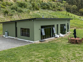 Modern living and man shed