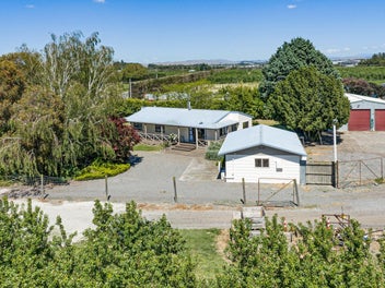 Orchard, shedding AND house on town boundary