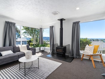 Family living with elevated views