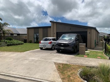 Sunny North facing private flat rear yard.