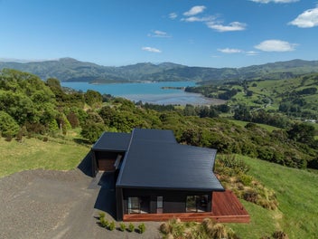 A design-led sanctuary above Akaroa Harbour