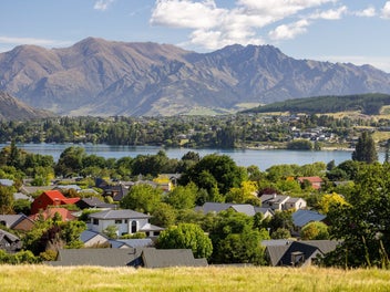 Forever lake and mountain views