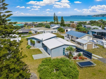 Cricket on the lawn - ocean on the horizon