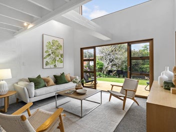 Sun-Soaked Garden Sanctuary with City Views