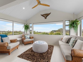 Dual family living with water views and lift