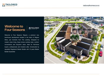 January Limit Deal- Four Seasons Townhouses Wigram