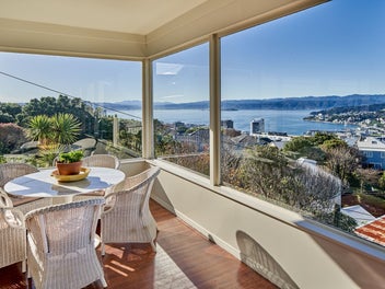 Kelburn, with all-day sun and views