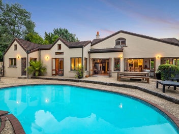 A Private Estate Set Among Park-Like Grounds