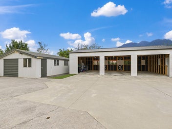 Four car garaging and recently refreshed