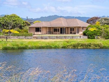 RIGHT ON THE WATER'S EDGE